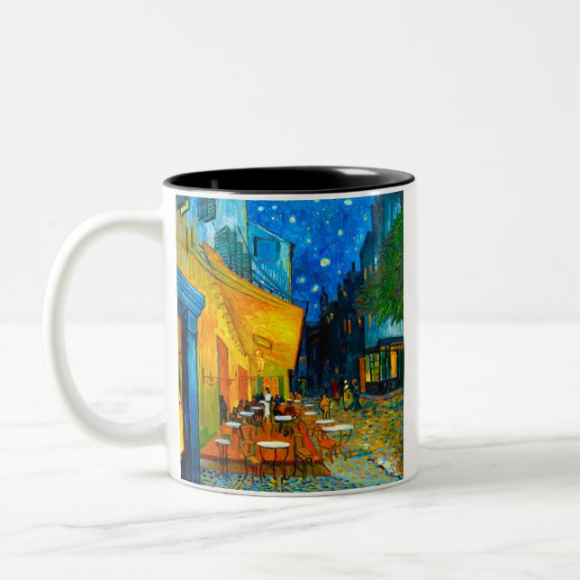 Tasse 2 Couleurs Café Van Gogh Terrasse en soirée (Gauche)