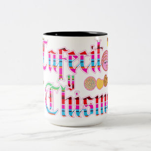 Tasse 2 Couleurs Cafecito y Chisme pan dulce
