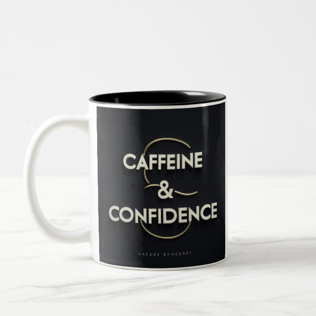 Tasse 2 Couleurs Caféine et boue de confiance (Gauche)
