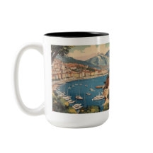 Cafetière du port de Monaco pour un voyage nostalg
