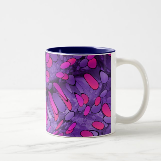 Tasse 2 Couleurs Cailloux pourpres (Droit)