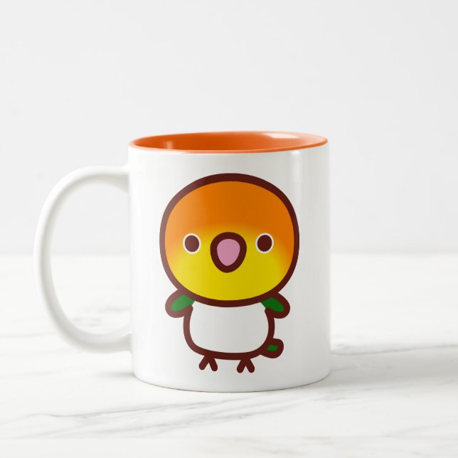 Tasse 2 Couleurs Caïque à ventre blanc (Gauche)