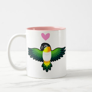 Tasse 2 Couleurs Caïque/perruche/Pionus/amour de perroquet