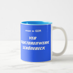 Tasse 2 Couleurs Caisse de publicité de la RDA