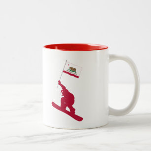 Tasse 2 Couleurs California Flag Snowboard