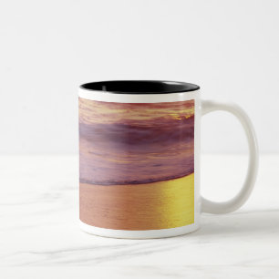 Tasse 2 Couleurs Californie, près de Santa Cruz, Vue de la plage à