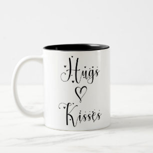 Tasse 2 Couleurs Câlins et Baisers