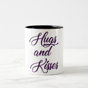 Tasse 2 Couleurs Câlins et bisous