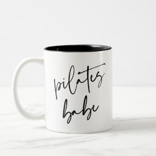 Tasse 2 Couleurs Calligraphie moderne entraînement Gym Pilates Babe