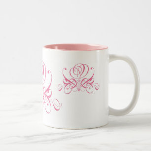 Tasse 2 Couleurs Calligraphie rose