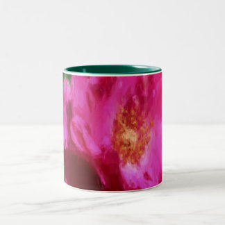 Tasse 2 Couleurs Calque rose Dessin Art Floral