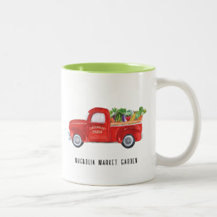 Tasse 2 Couleurs Camion de ferme biologique légumes marché de produ