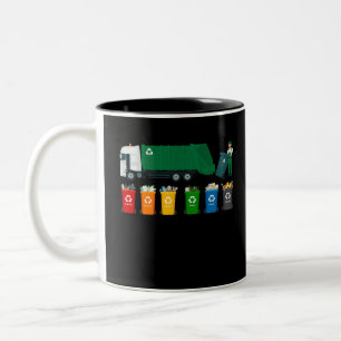Tasse 2 Couleurs Camion de recyclage