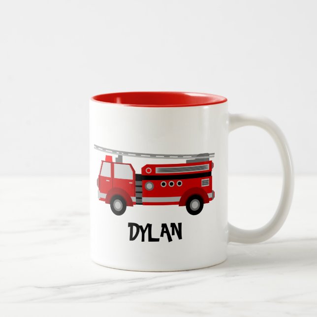 Tasse 2 Couleurs Camion d'incendie Musique personnalisée (Droit)