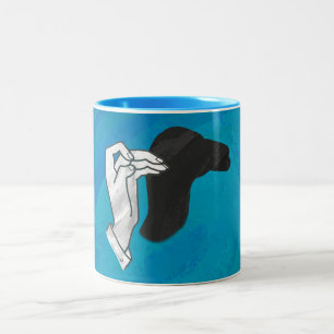 Tasse 2 Couleurs Camion Ombre Sur Bleu