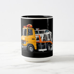 Tasse 2 Couleurs Camion remorque de dessin