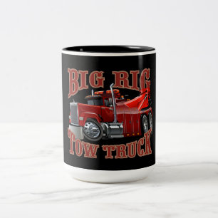 Tasse 2 Couleurs Camion remorque de dessin