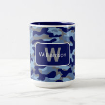 Camo bleu avec personnalisation