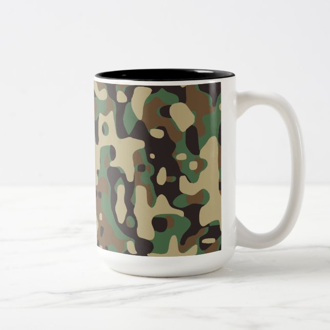Tasse 2 Couleurs Camo forêt (Droit)