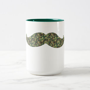 Tasse 2 Couleurs Camo Mustache café mustache drôle meilleure mousta