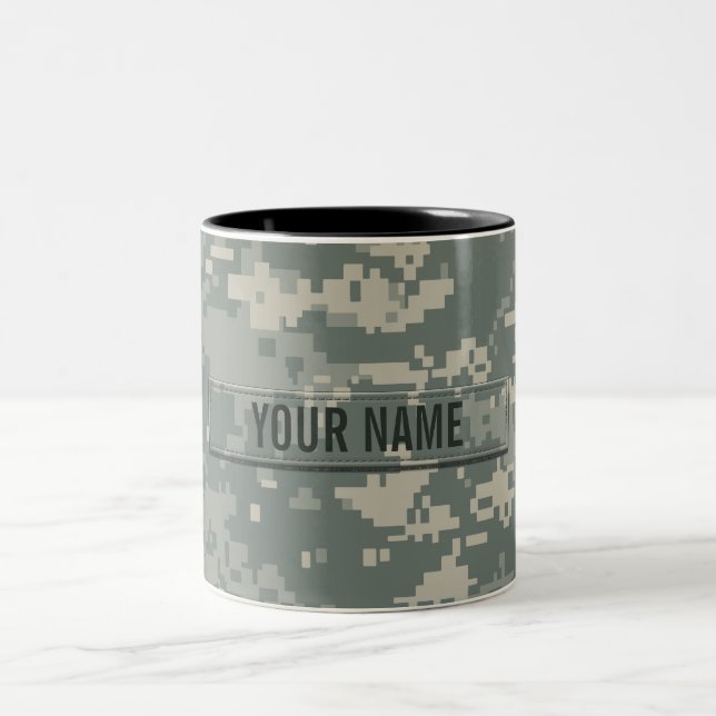 Tasse 2 Couleurs Camouflage d'ACU d'armée personnalisable (Centre)