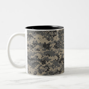 Tasse 2 Couleurs Camouflage numérique armée pixel photo imprimé