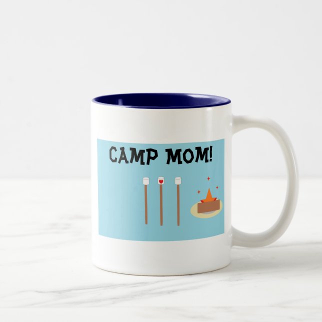 Tasse 2 Couleurs Camp Maman ! (Droit)
