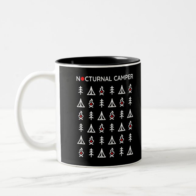 Tasse 2 Couleurs Camper nocturne 1 (Gauche)