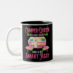 Tasse 2 Couleurs Camper Queen Classy Sassy Smart Drôle Femmes Fill