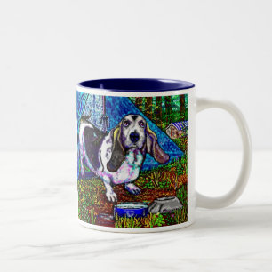 Tasse 2 Couleurs Camping de basset