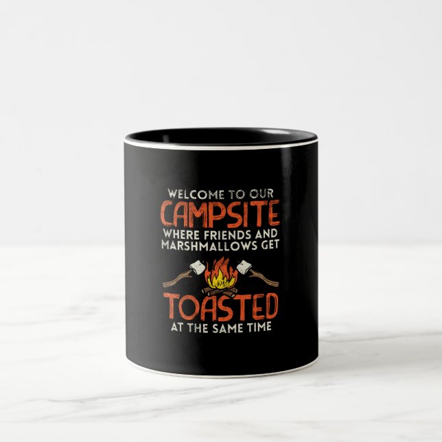 Tasse 2 Couleurs Camping Feu de camp et Guimauves (Centre)