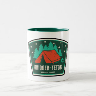 Tasse 2 Couleurs Camping forestier national Bridger-Teton