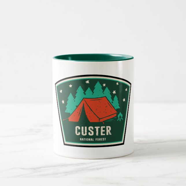 Tasse 2 Couleurs Camping forestier national Custer (Centre)