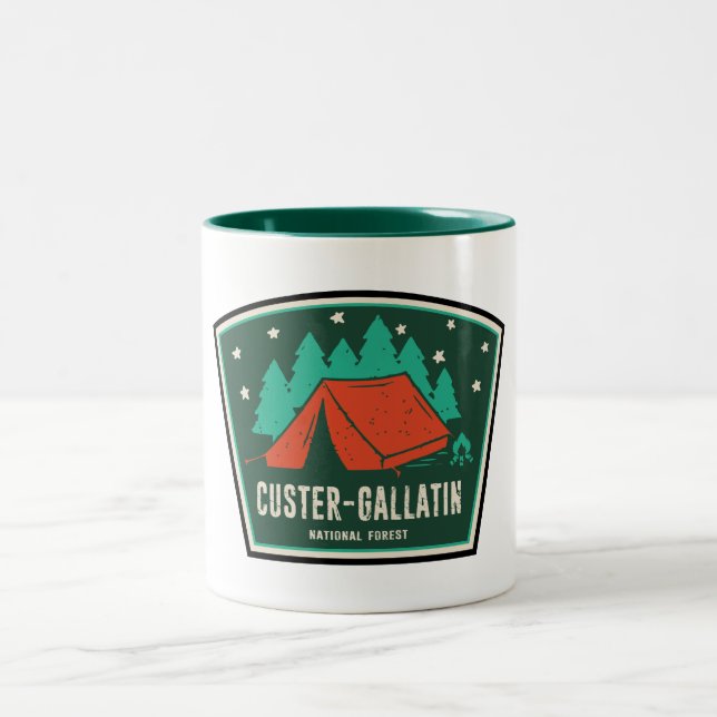 Tasse 2 Couleurs Camping forestier national Custer-Gallatin (Centre)