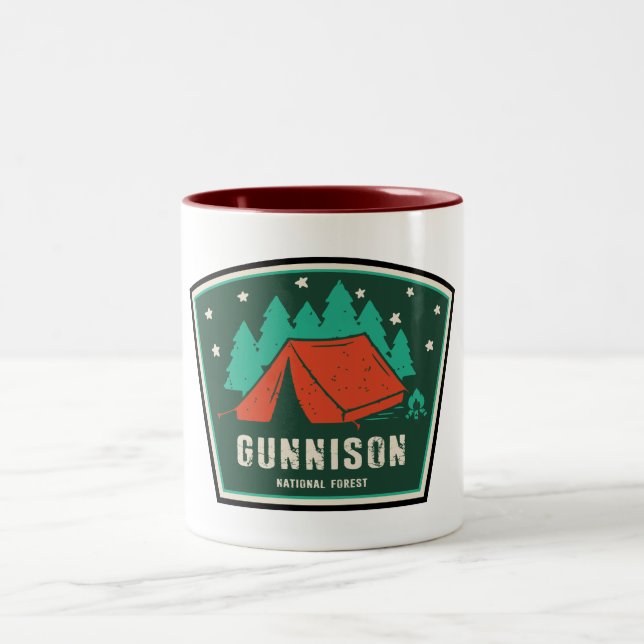 Tasse 2 Couleurs Camping forestier national de Gunnison (Centre)