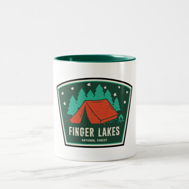 Tasse 2 Couleurs Camping forestier national des lacs Finger (Centre)