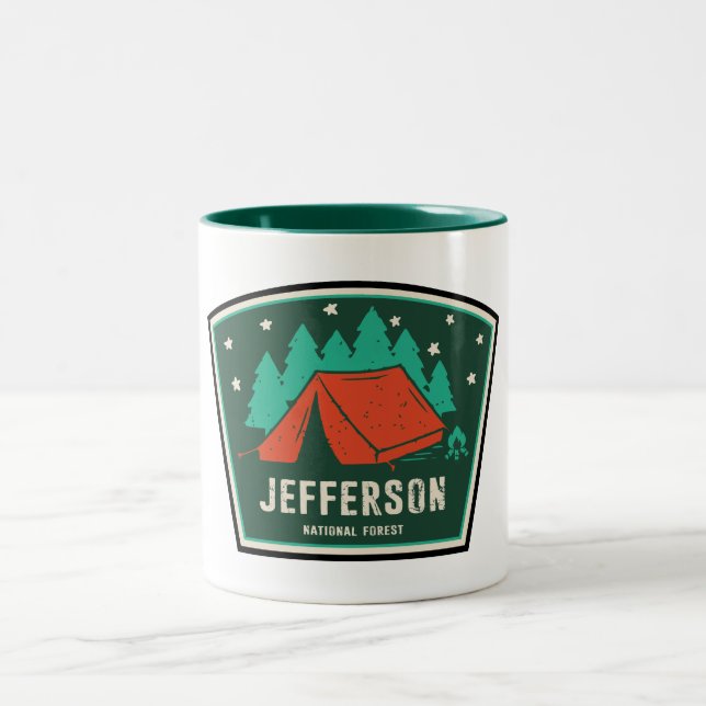 Tasse 2 Couleurs Camping forestier national Jefferson (Centre)