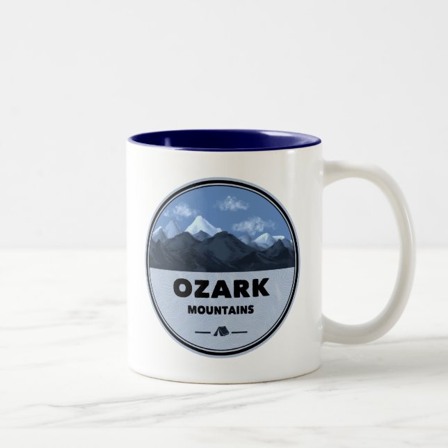 Tasse 2 Couleurs Camping Ozark Mountains (Droit)