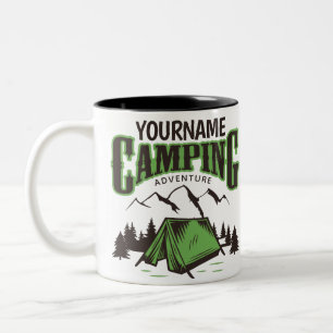 Tasse 2 Couleurs Camping personnalisé Camping familial Voyage avent