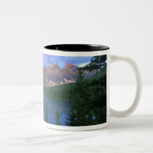 Tasse 2 Couleurs Canada, Alberta, lac Moraine à l'aube, Banff
