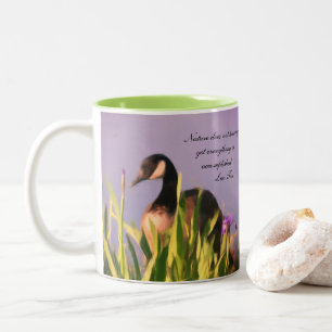 Tasse 2 Couleurs Canada Goose Nature Citation inspirante