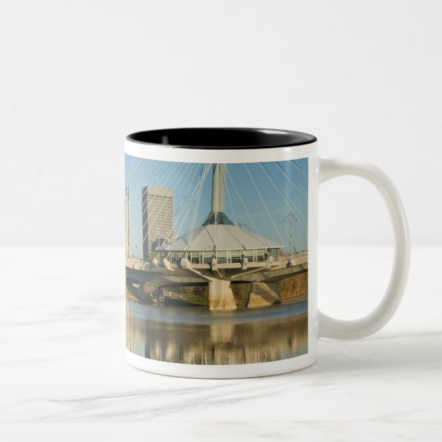 Tasse 2 Couleurs CANADA, Manitoba, Winnipeg : Esplanade Riel 2 (Droit)