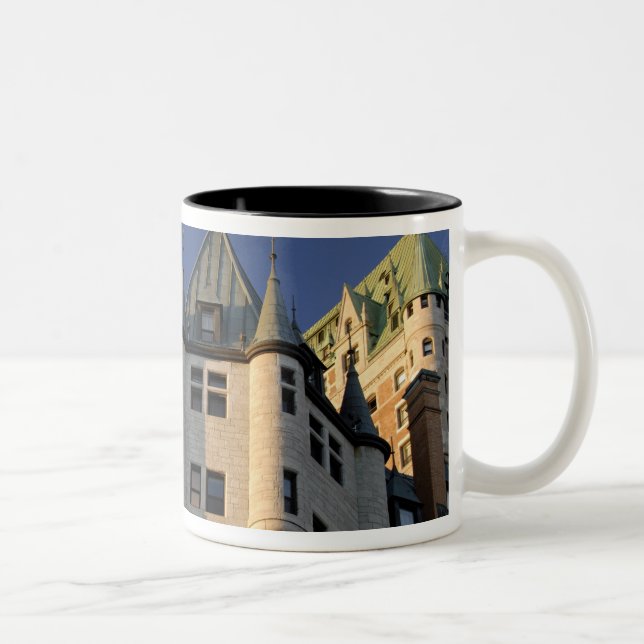 Tasse 2 Couleurs Canada, Québec, Québec. Fairmont Château (Droit)