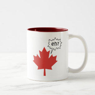 Tasse 2 Couleurs Canadien drôle