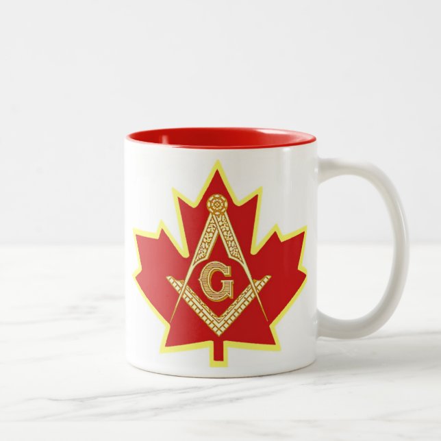 TASSE 2 COULEURS CANADIEN MASON (Droit)