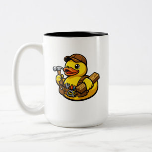 Tasse 2 Couleurs Canard en caoutchouc charpentier