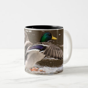 Tasse 2 Couleurs Canards colverts en vol