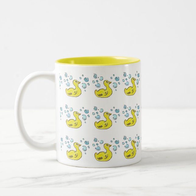 Tasse 2 Couleurs Canards en bulles (Gauche)