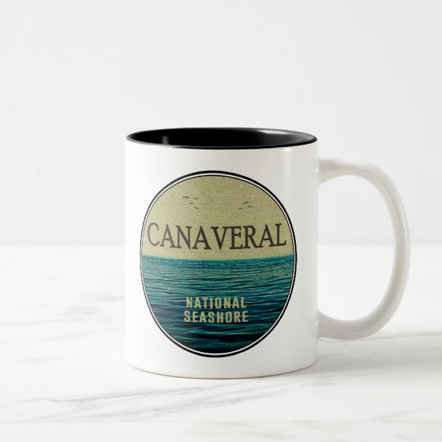 Tasse 2 Couleurs Canaveral National Seashore Florida Ocean Birds (Droit)