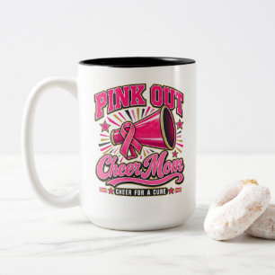 Tasse 2 Couleurs Cancer du sein Rose Out Encourage Maman Encourage